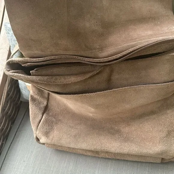 Crazy Lou Paris Graphic Suede Messenger Bag - Picture 3 of 9